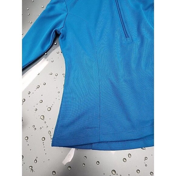 REI CO-OP Running Crew Pullover 1/2 Zip Blue Pockets Sweatshirt Women's Medium - Picture 5 of 5